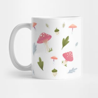 Mushroom Fields - Pink and Blue Mug